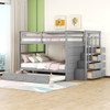 Bunk Bed With Twin Size Trundle And Staircase Bunk Bed With Twin Size Trundle And Staircase