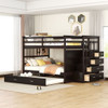 Bunk Bed With Twin Size Trundle And Staircase Bunk Bed With Twin Size Trundle And Staircase