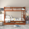 Bunk Bed With Ladders And 2 Storage Drawers Bunk Bed With Ladders And 2 Storage Drawers