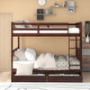 Bunk Bed With Ladders And 2 Storage Drawers Bunk Bed With Ladders And 2 Storage Drawers
