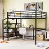 Loft Bed With Desk And Lateral Storage Ladder