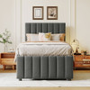 Upholstered Design Platform Bed With Trundle Upholstered Design Platform Bed With Trundle