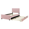 Upholstered Design Platform Bed With Trundle Upholstered Design Platform Bed With Trundle