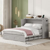 Murphy Wall Bed With Drawer And A Set Of Sockets & USB Ports, Pulley Structure Design