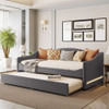 Design Upholstered Daybed With Light And Trundle Design Upholstered Daybed With Light And Trundle