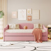 Design Upholstered Daybed With Light And Trundle Design Upholstered Daybed With Light And Trundle