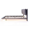 Upholstered Platform Bed With Sensor Light And 2 Large Backrests, With 2 Sets Of USB Port And Socket On Each Rear Bed Leg