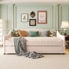 Upholstered Daybed With Light And Trundle Upholstered Daybed With Light And Trundle