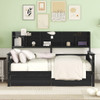 Daybed, Wood Slat Support, With Bedside Shelves And Two Drawers Daybed, Wood Slat Support, With Bedside Shelves And Two Drawers
