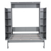 Wall Murphy Bed With Shelves And LED Lights