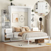 Murphy Wall Bed With Shelves, Drawers And LED Lights