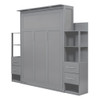 Murphy Wall Bed With Shelves, Drawers And LED Lights