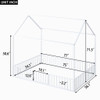 Metal House Bed With Fence And Door Metal House Bed With Fence And Door