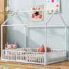 Metal House Bed With Fence And Door Metal House Bed With Fence And Door