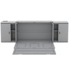 Murphy Bed With Shelves, Cabinets And USB Ports