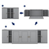 Murphy Bed With Shelves, Cabinets And USB Ports