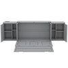 Murphy Bed With Shelves, Cabinets And USB Ports