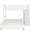 Bunk Bed With 6 Drawers And Flexible Shelves, Bottom Bed With Wheels Bunk Bed With 6 Drawers And Flexible Shelves, Bottom Bed With Wheels