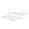 Daybed With Curved Handle Design And Trundle Daybed With Curved Handle Design And Trundle