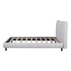 Upholstered Platform Bed With 2 Large Headrests And Thick