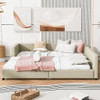 Upholstered Platform Bed, Mother & Child Bed Upholstered Platform Bed, Mother & Child Bed