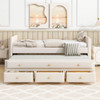 Upholstered Daybed With Trundle And Drawers Upholstered Daybed With Trundle And Drawers