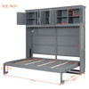 Murphy Modern Bed With Top Cabinets For Space Saving And Comfort
