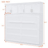 Murphy Modern Bed With Top Cabinets For Space Saving And Comfort