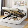 Upholstered Platform Bed With Hydraulic Storage System Upholstered Platform Bed With Hydraulic Storage System