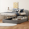 Upholstered Platform Bed With Hydraulic Storage System Upholstered Platform Bed With Hydraulic Storage System