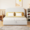 Upholstered Platform Bed With Hydraulic Storage System Upholstered Platform Bed With Hydraulic Storage System