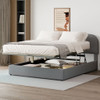 Upholstered Platform Bed With Hydraulic Storage System Upholstered Platform Bed With Hydraulic Storage System