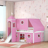 Loft Bed With Slide Tent And Tower Fun Playhouse Design Loft Bed With Slide Tent And Tower Fun Playhouse Design