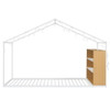 Bed House Frame With Shelves And Lights Bed House Frame With Shelves And Lights