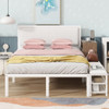 Platform Bed With 2 Tier Storage Shelves, Storage Cabinet Platform Bed With 2 Tier Storage Shelves, Storage Cabinet