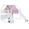 Loft Bed With House Shaped Frame And Tent Loft Bed With House Shaped Frame And Tent