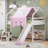 Loft Bed With House Shaped Frame And Tent Loft Bed With House Shaped Frame And Tent