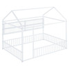 House Frame With Fence And Shelves House Frame With Fence And Shelves