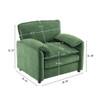 Oversized Reading Armchair With Thick Cushions, High Back Support Oversized Reading Armchair With Thick Cushions, High Back Support
