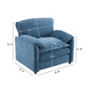 Oversized Reading Armchair With Thick Cushions, High Back Support Oversized Reading Armchair With Thick Cushions, High Back Support