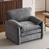 Oversized Reading Armchair With Thick Cushions, High Back Support Oversized Reading Armchair With Thick Cushions, High Back Support