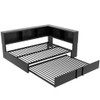 Daybed With Trundle, Storage Cabinets And USB Ports Daybed With Trundle, Storage Cabinets And USB Ports