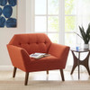 Modern Lounge Chair With Button Tufting Modern Lounge Chair With Button Tufting