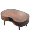 Wooden Wave Coffee Table - Walnut