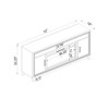 Almera - Fireplace With Adjustable Temperature And LED Options - Dark Gray