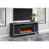 Almera - Fireplace With Adjustable Temperature And LED Options - Dark Gray