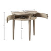 Vintage Storage Console Table With Elegant Farmhouse Charm - Reclaimed Wheat