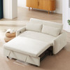 Pull-Out 2 Seat Modern Sleeper Sofa With 2 Throw Pillows And USB Ports Pull-Out 2 Seat Modern Sleeper Sofa With 2 Throw Pillows And USB Ports