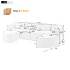Boneless - Couch Modular Sectional Sofa With Deep Seating And Curved Design Boneless - Couch Modular Sectional Sofa With Deep Seating And Curved Design