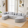Boneless - Couch Modular Sectional Sofa With Deep Seating And Curved Design Boneless - Couch Modular Sectional Sofa With Deep Seating And Curved Design